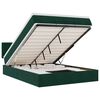 vidaXL Cadre de lit ottoman avec matelas vert fonc&eacute; 140x190 cm velours