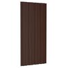 vidaXL Panneaux de toiture 12 pcs Acier galvanis&eacute; Marron 100x45 cm