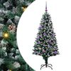 vidaXL Sapin de No&euml;l artificiel Vert 150 cm PVC et acier et plastique
