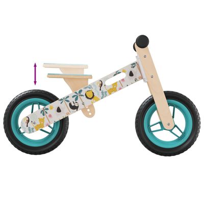 vidaXL Vélo d'équilibre pour enfants imprimé bleu