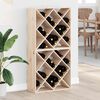 vidaXL &Eacute;tag&egrave;re &agrave; vin 2 pcs Naturel 62 x 25 x 62 cm Pin massif