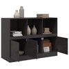 vidaXL Buffet noir 99x39x73 cm acier