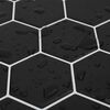 vidaXL Carreau hexagonal 20 pcs Blanc 30 x 30 cm Polyur&eacute;thane et PET