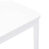 vidaXL Chaises à manger 2 pcs blanc bois massif caoutchouc
