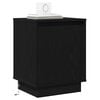 vidaXL Cabinet de chevet Ch&ecirc;ne noir 39 x 34,5 x 50 cm