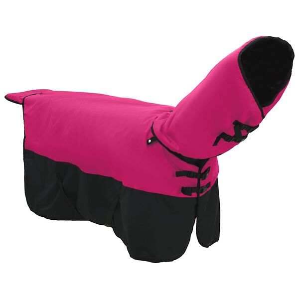 vidaXL Couverture &Eacute;quine Rose et Noir 105 cm Polyester