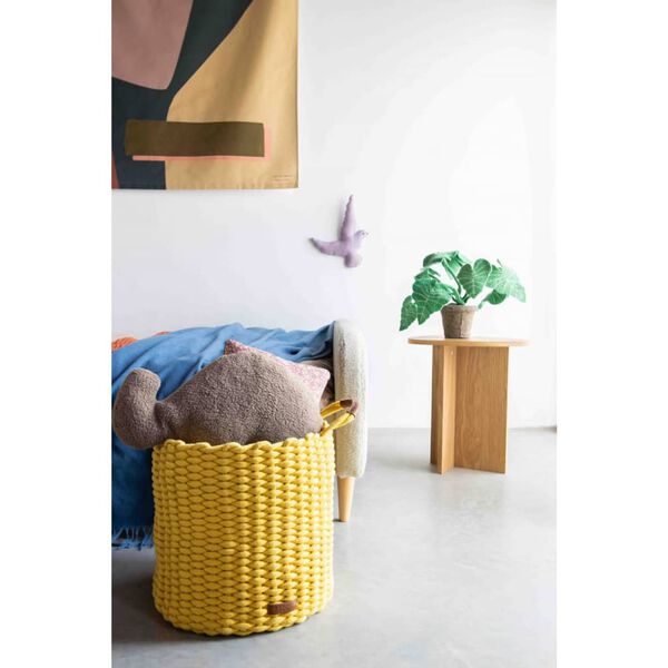KidsDepot Ensemble de paniers 2 pcs Korbo L Coton Jaune