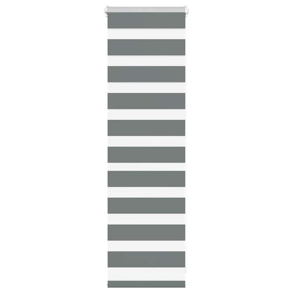 vidaXL Store z&egrave;bre gris fonc&eacute; largeur du tissu 45,9 cm polyester