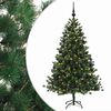 vidaXL Sapin de No&euml;l artificiel avec boules 210 cm 300 LED Blanc chaud