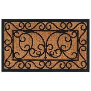 vidaXL Paillasson rectangulaire 45x75 cm caoutchouc et fibre de coco