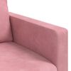 vidaXL Canap&eacute; 2 pcs Rose 228 x 78 x 80 cm Velours
