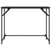 vidaXL Bureau noir 100x45x76 cm bois ing&eacute;nierie acier enduit de poudre