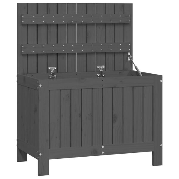 vidaXL Bo&icirc;te de rangement de jardin Gris 76x42,5x54 cm Bois de pin
