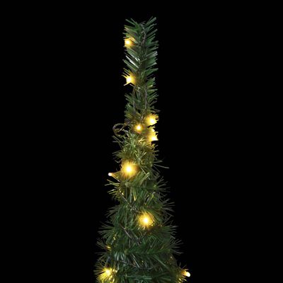 vidaXL Sapin de Noël artificiel pré-éclairé avec guirlandes vert 150cm