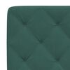 vidaXL Cadre de lit sans matelas vert fonc&eacute; 140x200 cm velours