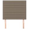 vidaXL T&ecirc;te de lit Taupe 80x5x118/128 cm Tissu