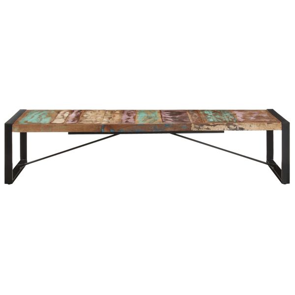 vidaXL Table basse 180x90x40 cm Bois de r&eacute;cup&eacute;ration massif