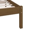 vidaXL Cadre de lit sans matelas marron miel bois de pin massif