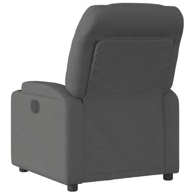 vidaXL Fauteuil inclinable Gris foncé Tissu