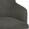 vidaXL Chaise pivotante de salle &agrave; manger Gris fonc&eacute; Velours