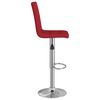 vidaXL Tabourets de bar lot de 2 rouge bordeaux tissu