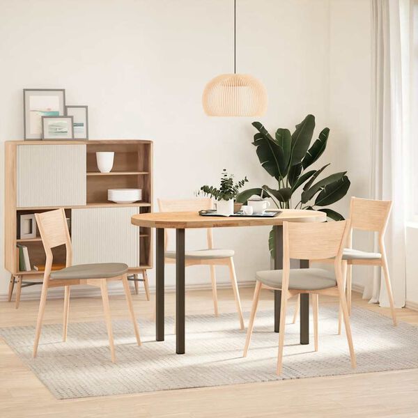 vidaXL Pieds de table console 4 pi&egrave;ces Acier naturel 72-74 cm Acier