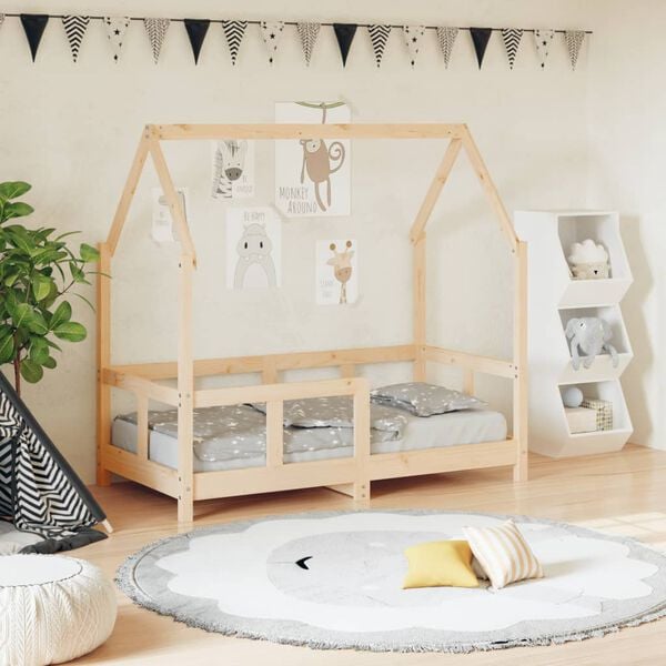 vidaXL Cadre de lit pour enfant 70x140 cm bois de pin massif