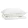 vidaXL Ensemble de couette 90 % en duvet d&rsquo;oie FULDA 2 pcs &Eacute;t&eacute; 100 GSM