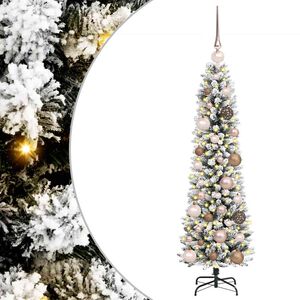 vidaXL Sapin de No&euml;l artificiel Blanc 120 cm PVC, m&eacute;tal et plastique