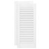 vidaXL Porte de Cabinet 2 pi&egrave;ces Blanc 69 x 49,4 cm Bois de pin massif