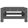 vidaXL Repose-pied de jardin gris bois de pin massif