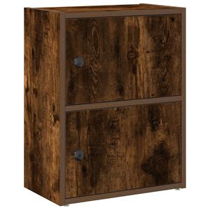 vidaXL Biblioth&egrave;que ch&ecirc;ne fum&eacute; 40x24x52 cm bois d'ing&eacute;nierie