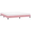 vidaXL Cadre de lit sans matelas rose 180x220 cm velours