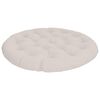 vidaXL Coussin de chaise Papasan VIANEN 100 % polyester Blanc