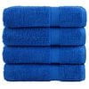 vidaXL Essuie-mains de qualit&eacute; sup&eacute;rieure SOLUND 4 pcs bleu 600 g/m&sup2;