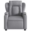 vidaXL Fauteuil de massage inclinable gris clair tissu