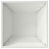 vidaXL Cache-pot de jardin 5 pcs Blanc 40 x 40 x 15 cm