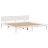 vidaXL Lit biblioth&egrave;que sans matelas blanc 180x200 cm bois pin massif