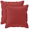 vidaXL Housse de coussin 2 pc HOUTEN Bordeaux 40 x 40 cm Polyester