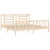 vidaXL Cadre de lit sans matelas 200x200 cm bois massif de pin