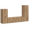 vidaXL Ensemble meuble TV 4 pc Ch&ecirc;ne artisanal Bois d'ing&eacute;nierie