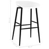 vidaXL Ensemble de bar 5 pcs Noir et blanc