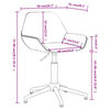 vidaXL Chaise pivotante de salle &agrave; manger Gris fonc&eacute; Velours