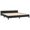 vidaXL Cadre de lit sans matelas noir 160x200 cm velours