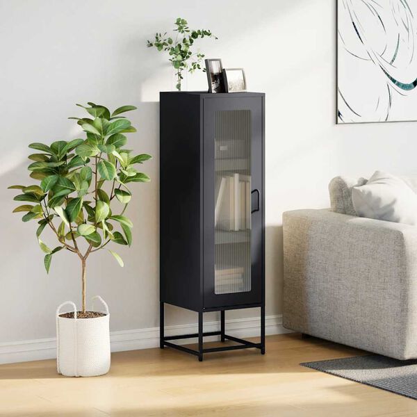 vidaXL Buffet haut anthracite 36x39x123 cm acier lamin&eacute; &agrave; froid