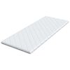 vidaXL Surmatelas en Coco Blanc 80 x 200 x 5 cm Tissu Jacquard