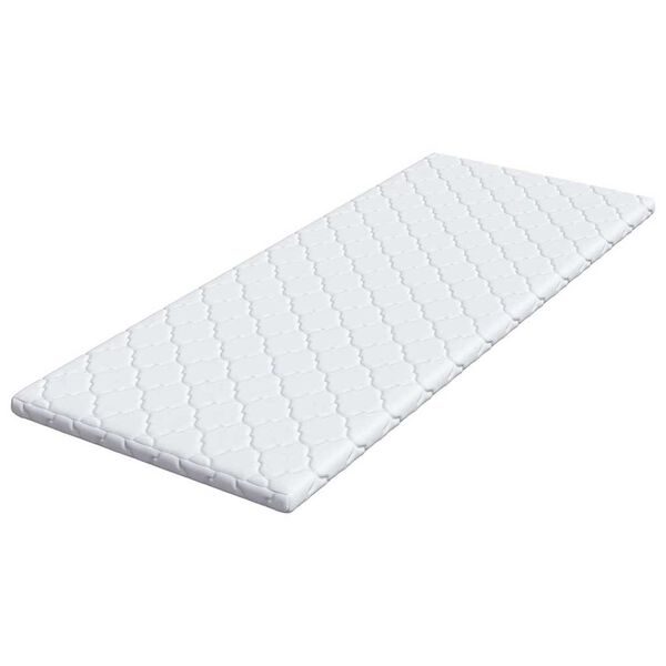 vidaXL Surmatelas en Coco Blanc 80 x 200 x 5 cm Tissu Jacquard