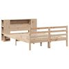 vidaXL Lit bibliothèque sans matelas 140x200 cm bois massif de pin