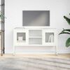vidaXL Meuble TV blanc 100,5x39x60,5 cm acier