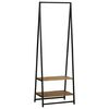 vidaXL Porte-vêtements Noir 60 x 45 x 180 cm Bois d'acacia massif